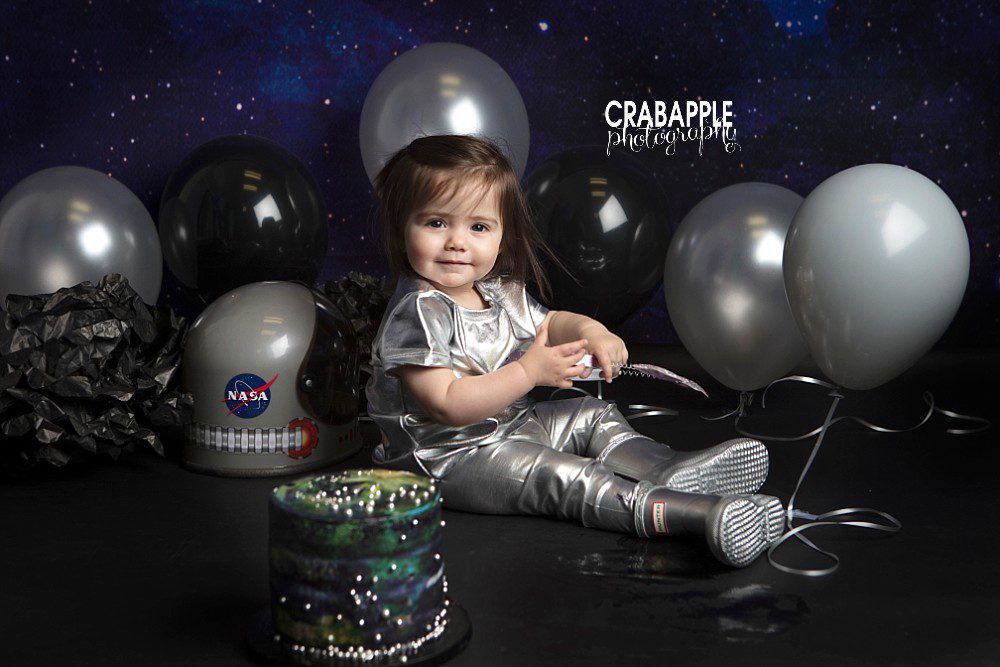 space themed first birthday