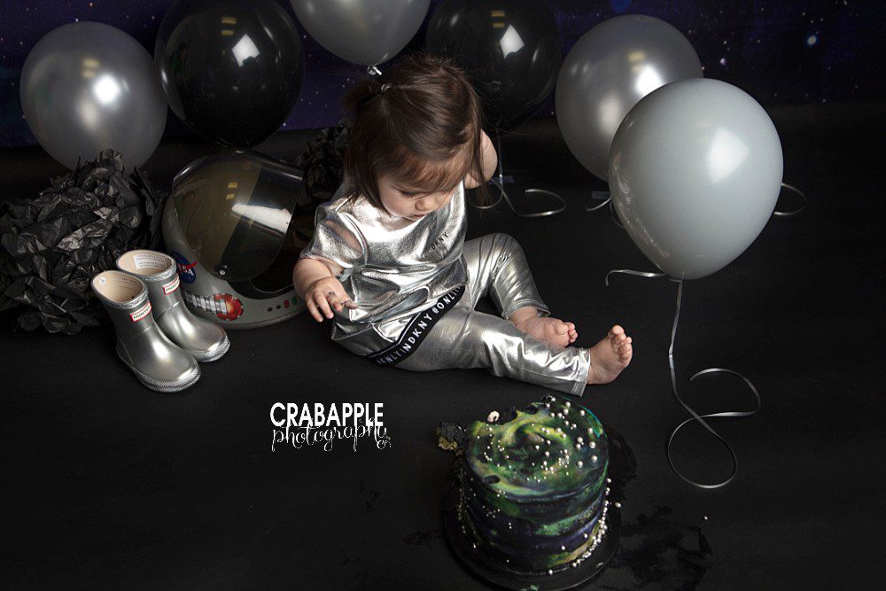 astronaut themed first birthday