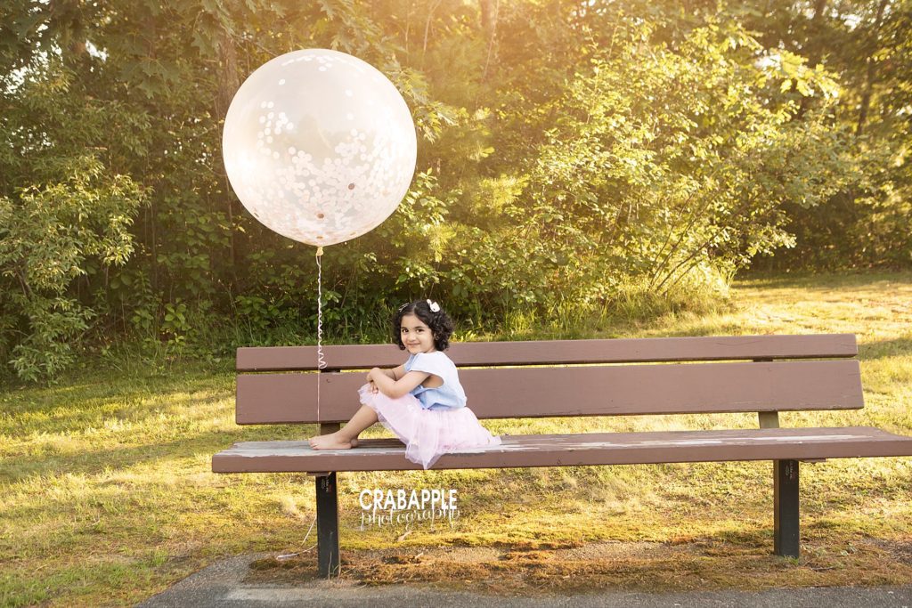 Balloons Outdoor Two Year old Photo Shoot