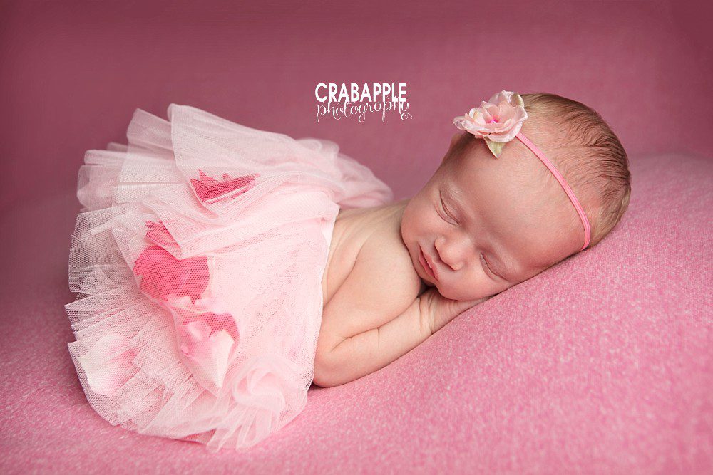 pink tutu newborn photo ideas