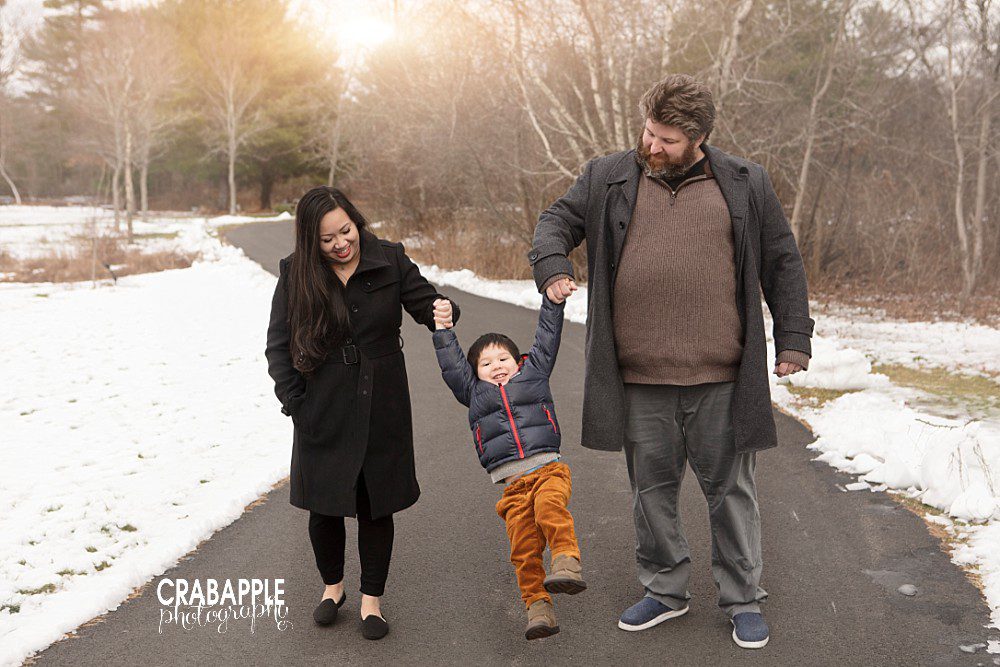 family photography outdoor winter