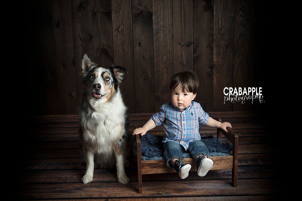 baby photos with dog