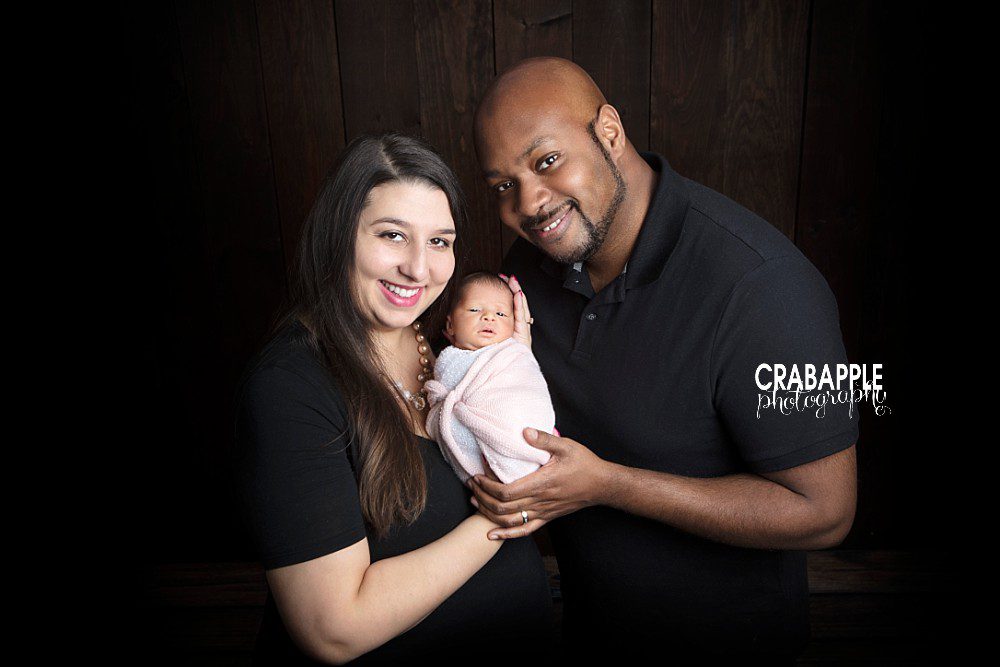 family portraits with newborn boston