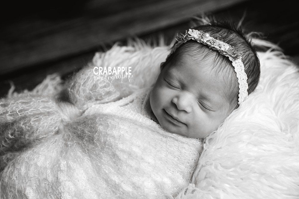 cambridge black and white newborn portraits