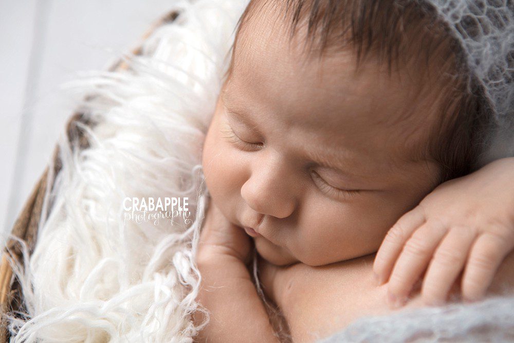 Sleeping newborn portrait
