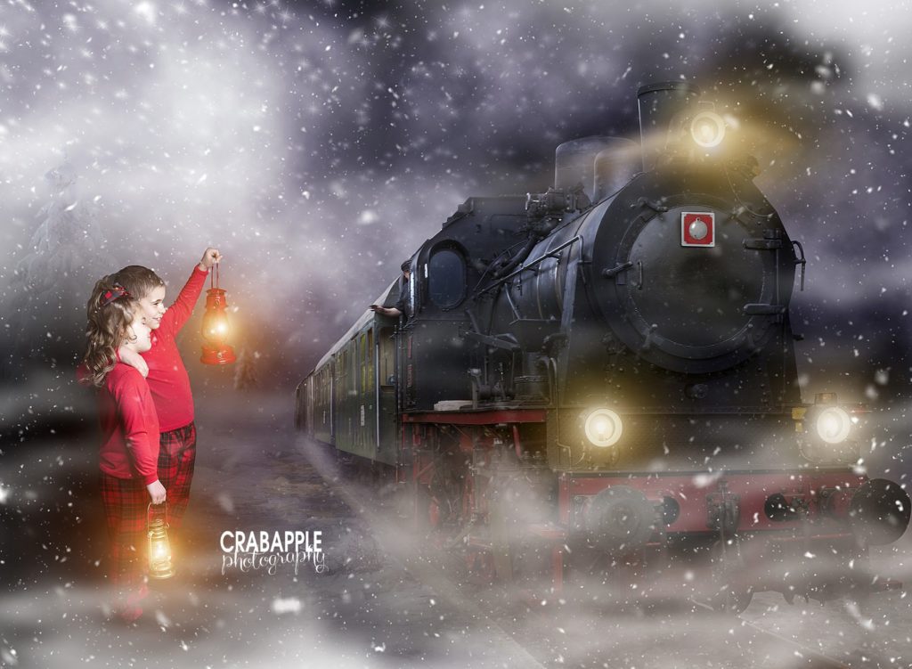 Andover Christmas Photography using Digital Composite templates