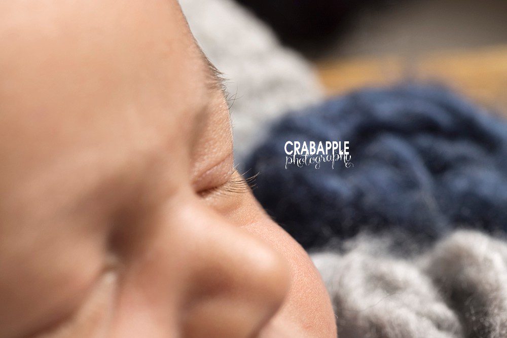 macrophotography newborn portraits