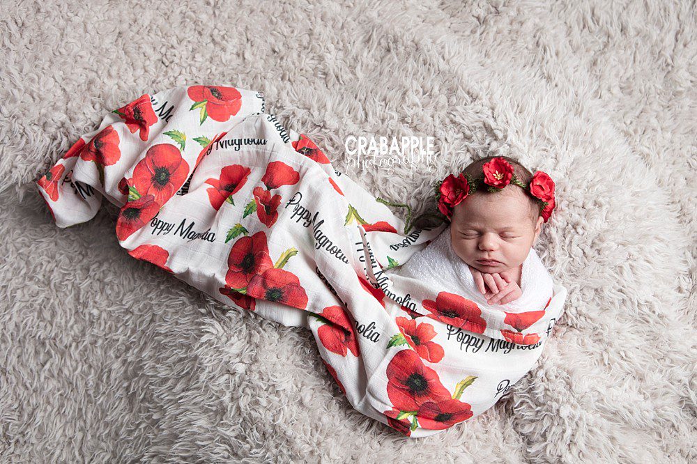 floral baby name ideas for baby photos