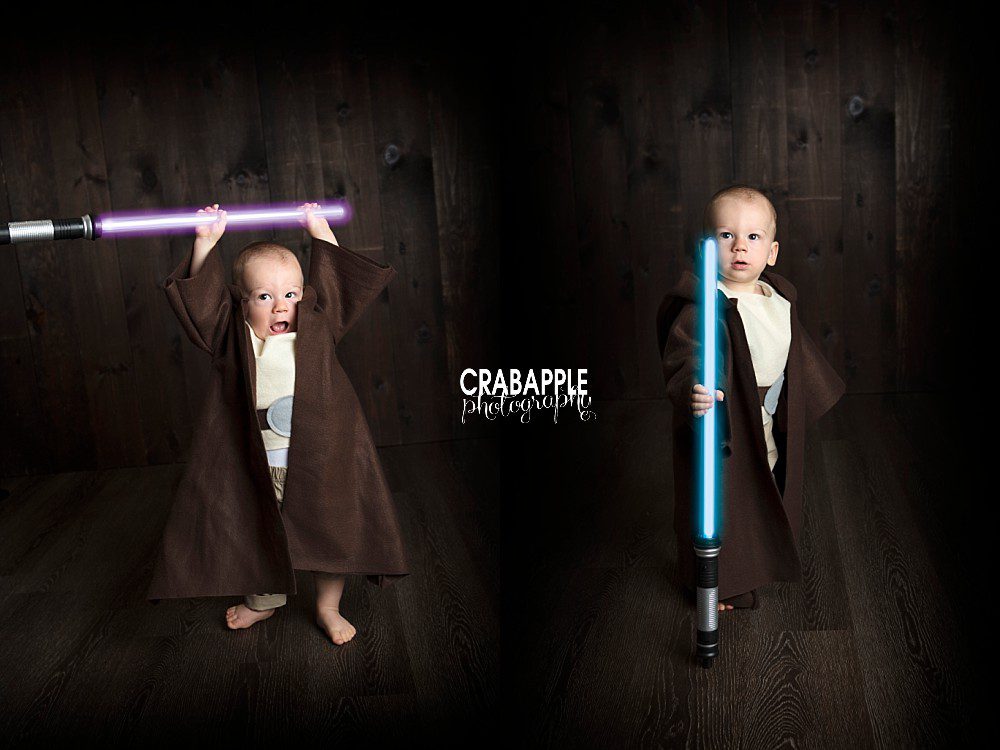 star wars themed baby photos