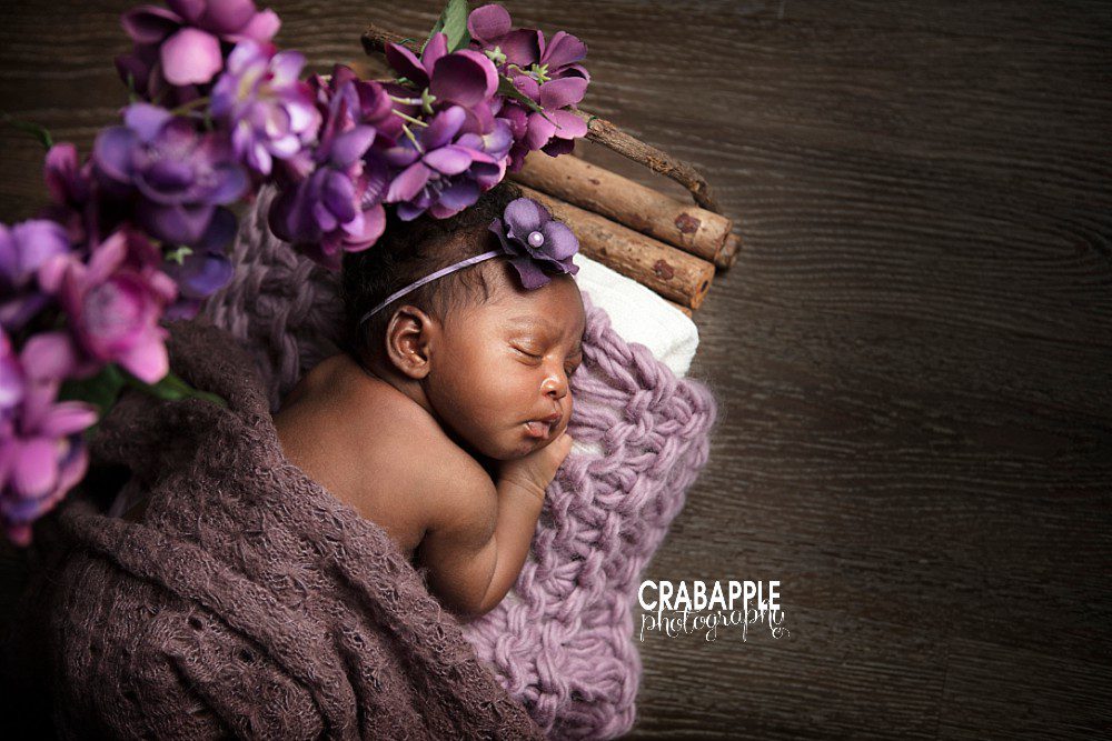 purple newborn inspiration