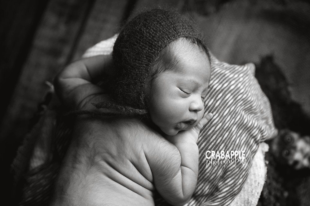 Chelsea MA black and white newborn photos