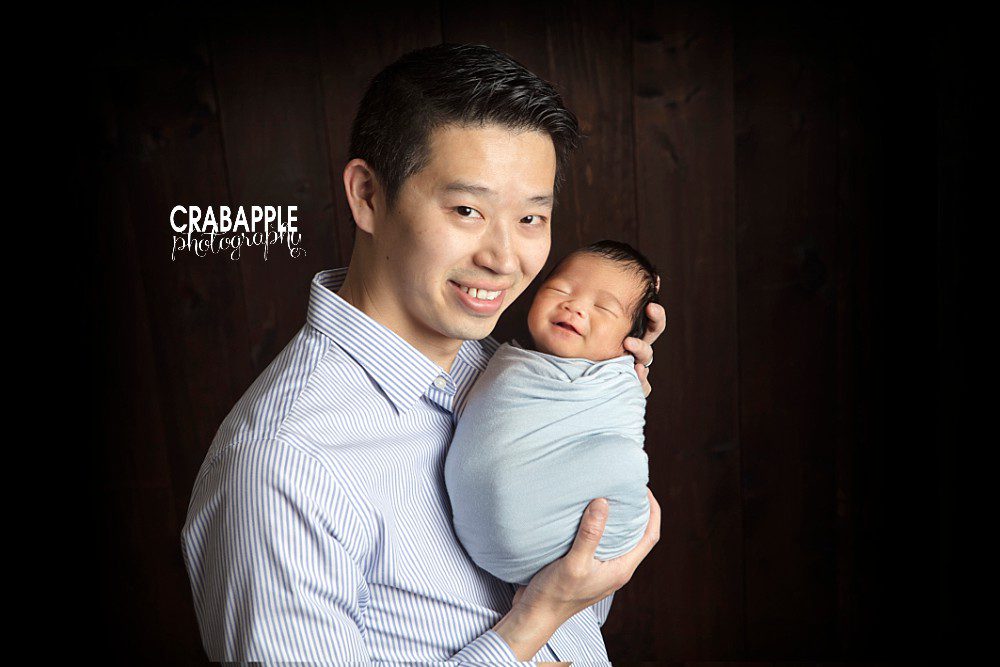 father and son new baby photos