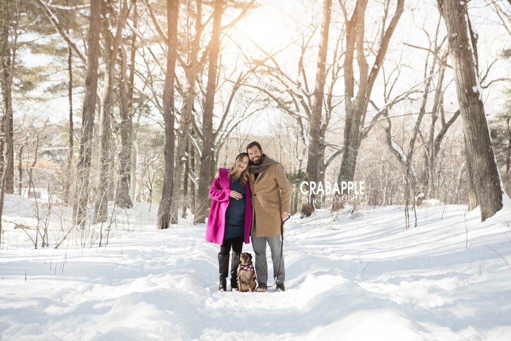 winter maternity pictures