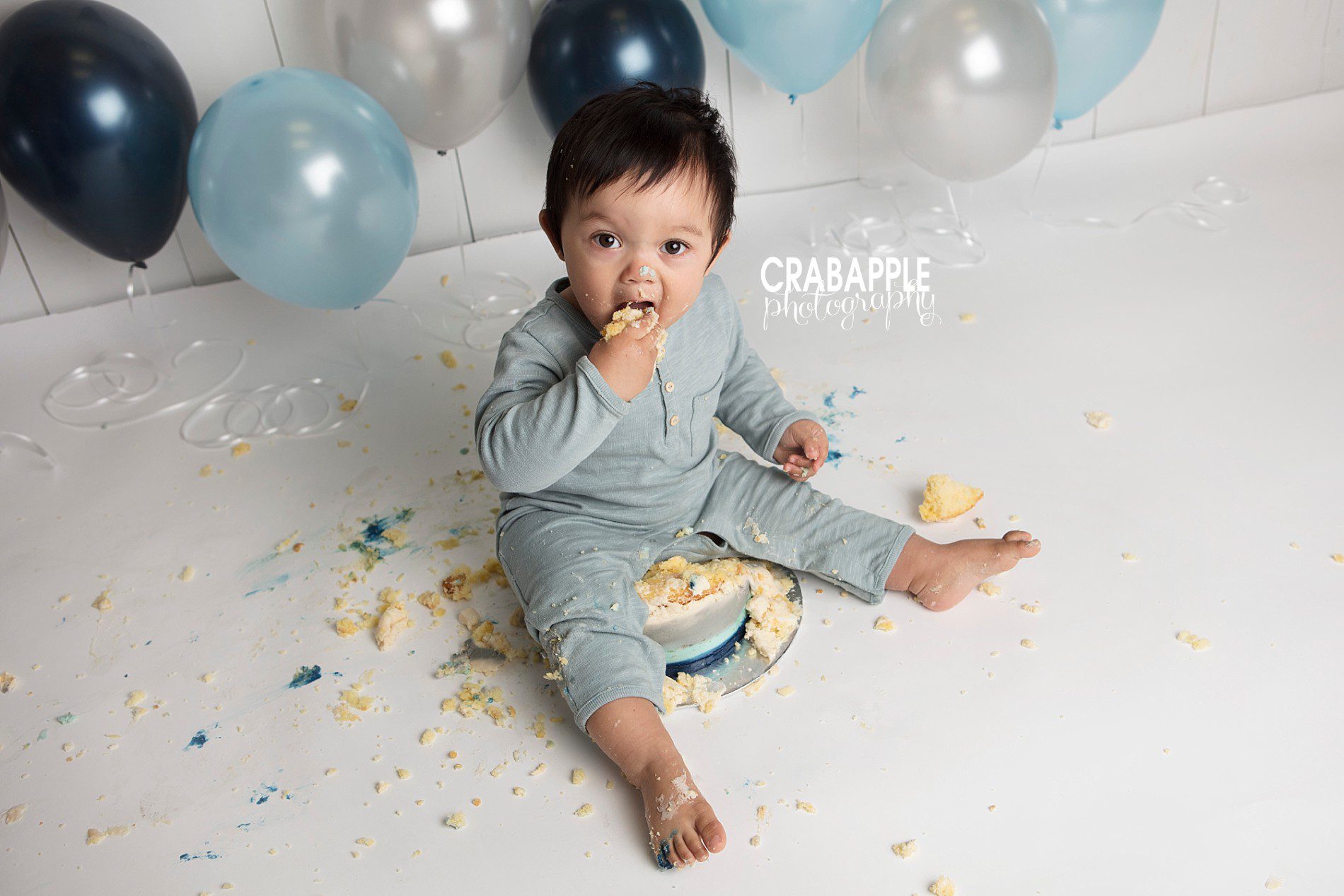 Chelmsford Cake Smash Photos :: Mr. N · Crabapple Photography