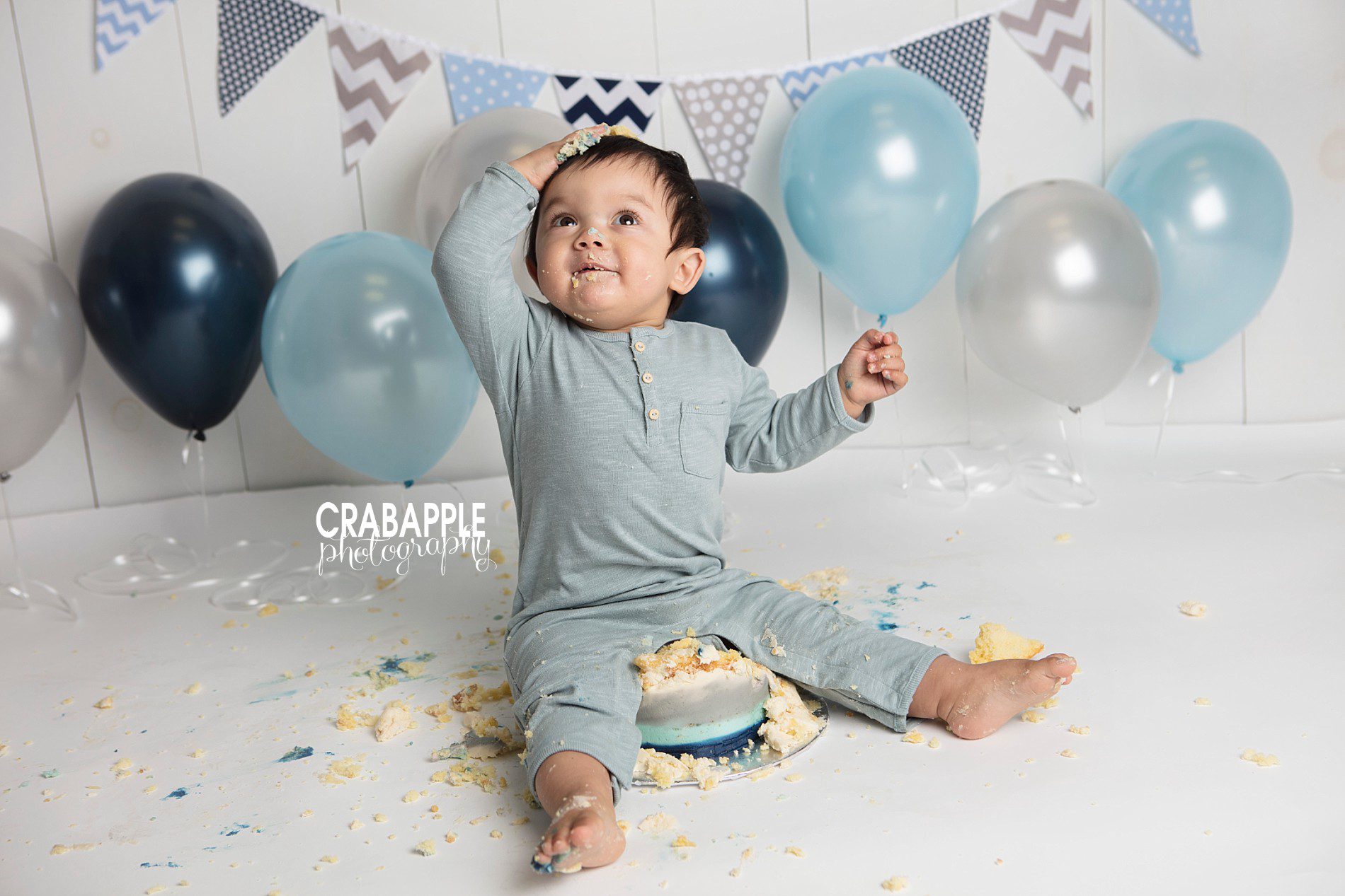 Chelmsford Cake Smash Photos :: Mr. N · Crabapple Photography