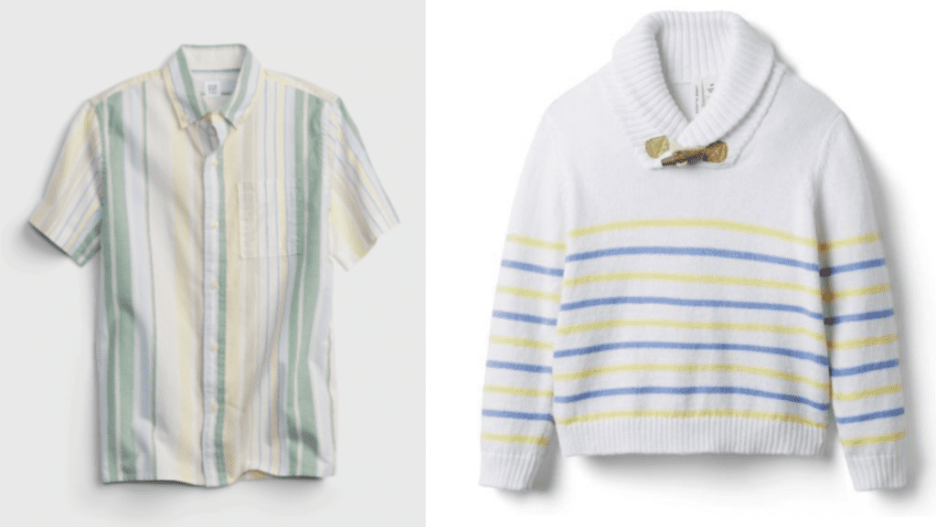 pastel clothing options for boys for outdoor spring photos