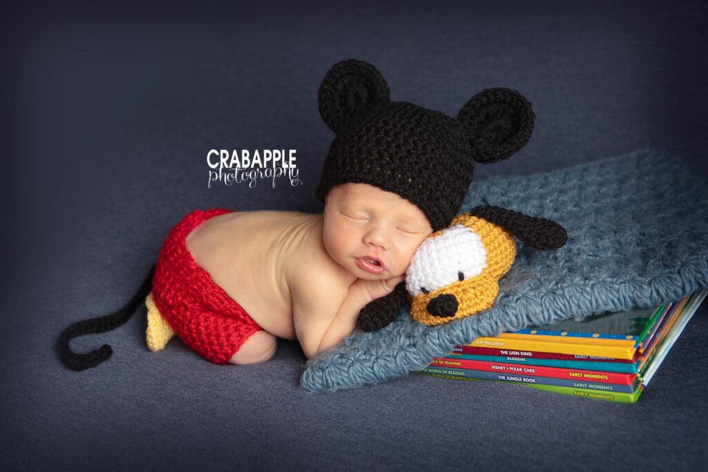 andover newborn photos with mickey mouse