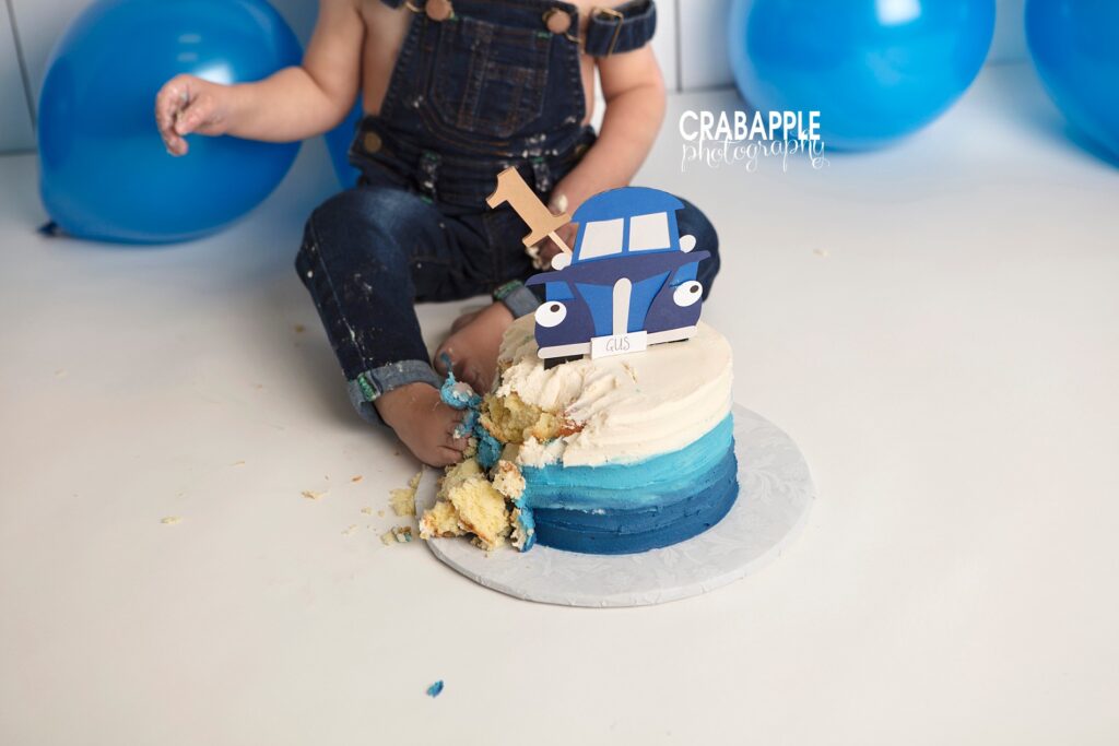 little blue truck first birthday