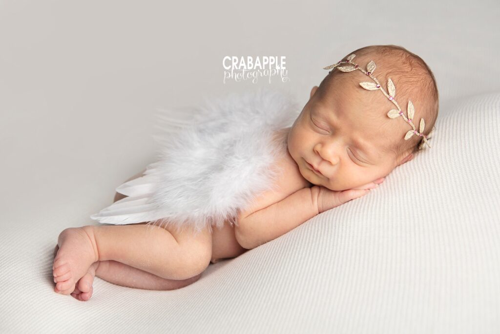 newborn pictures with angel wings
