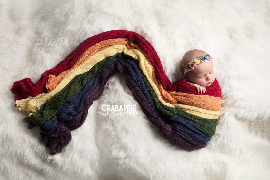 rainbow baby photo ideas