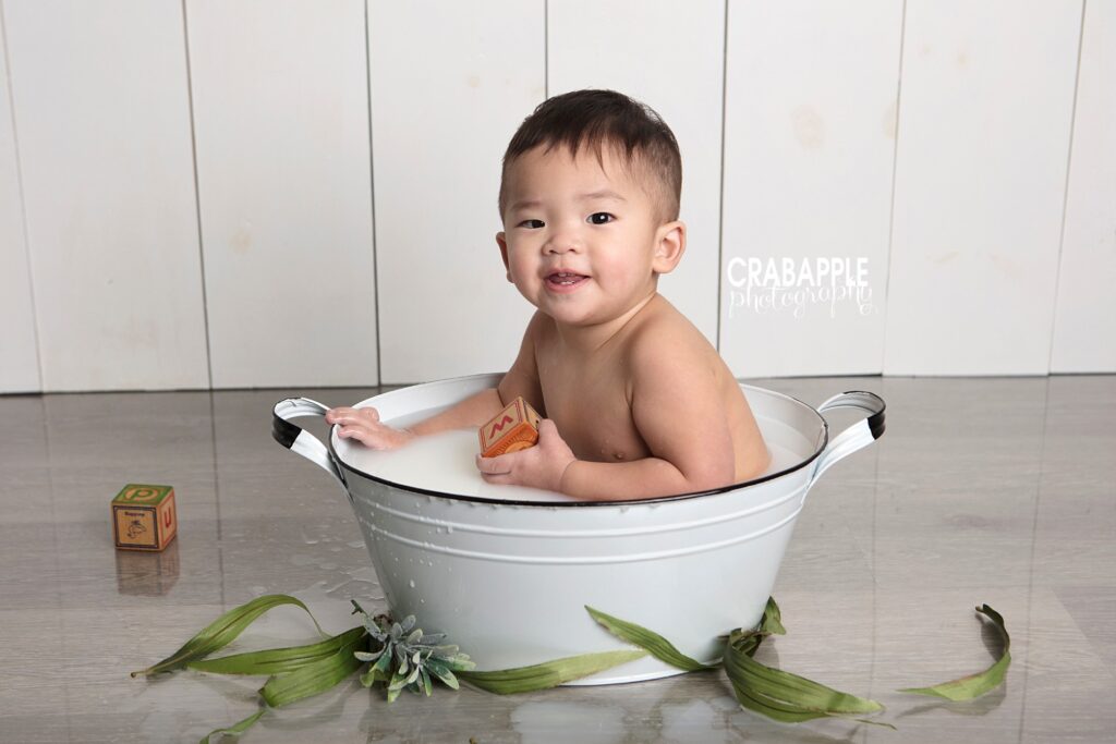 quincy baby photos milk bath massachusetts photographer