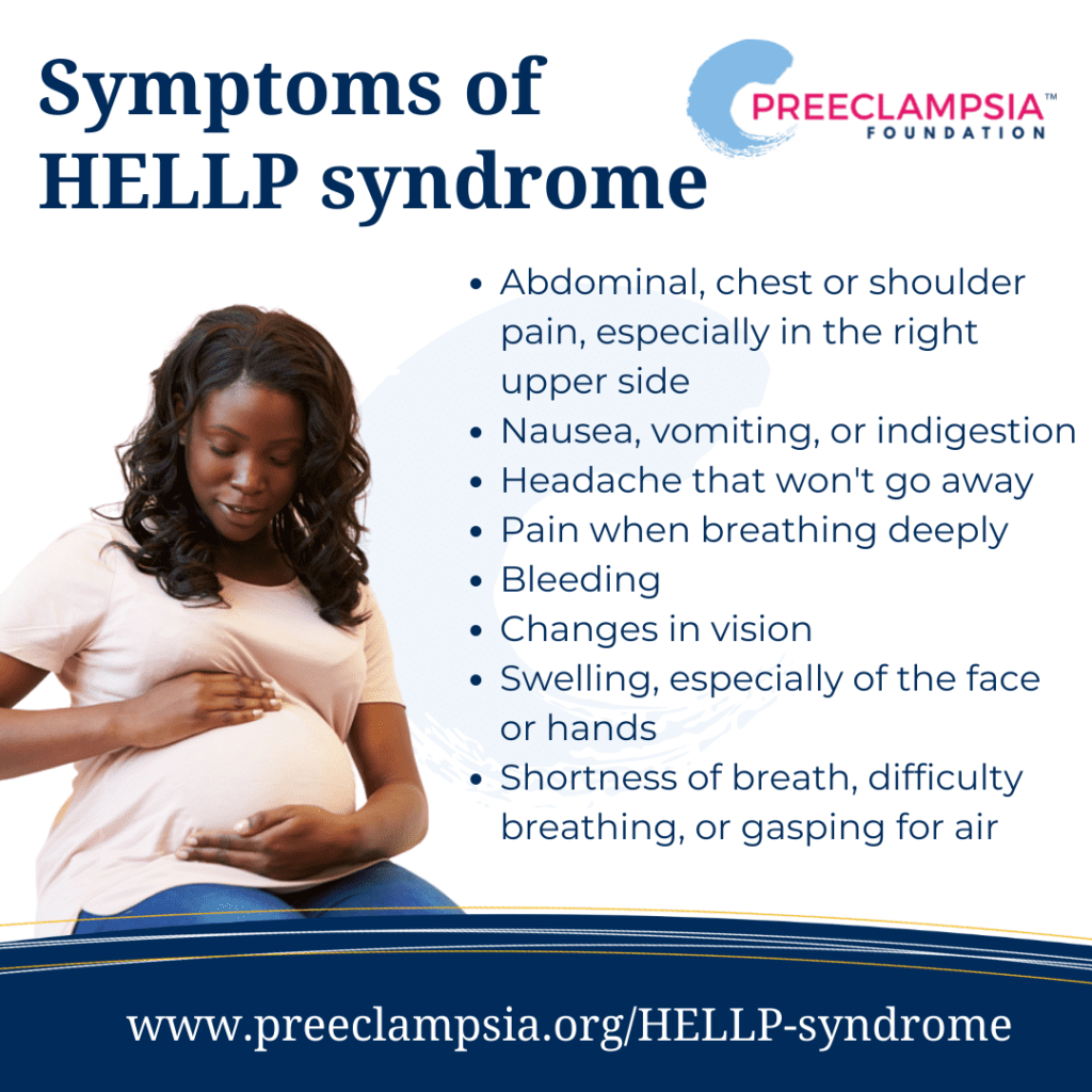 symptoms of HELLP syndrome