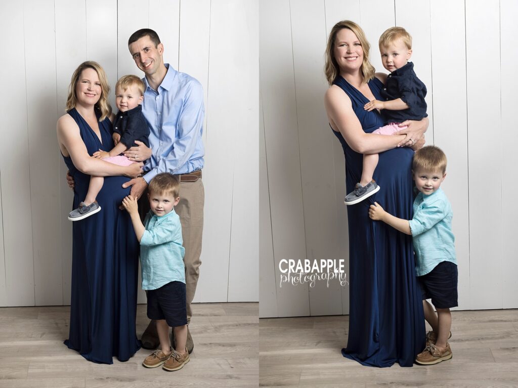 maternity photos with older siblings