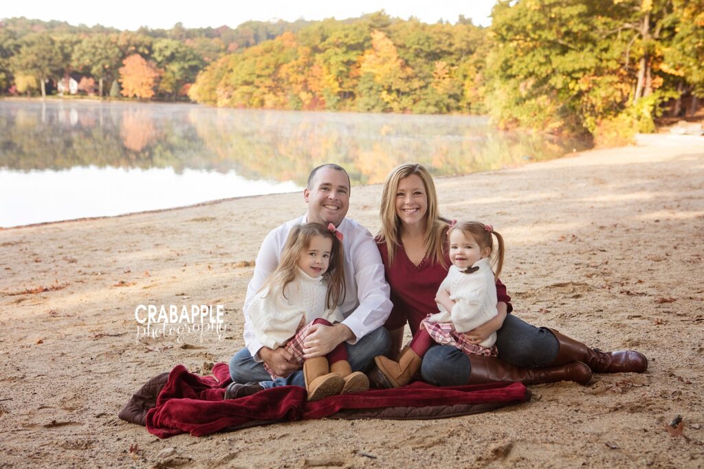 outdoor boston fall family photography
