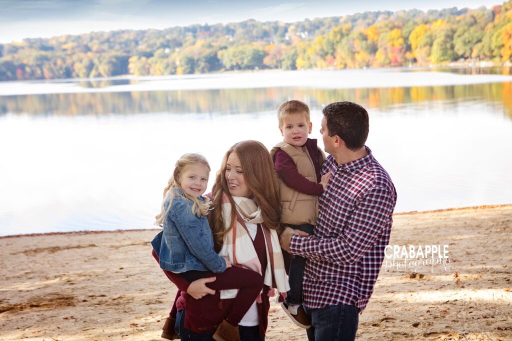 outdoor family pictures ma