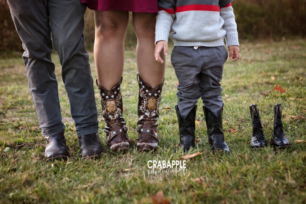 cowboy boots maternity photo