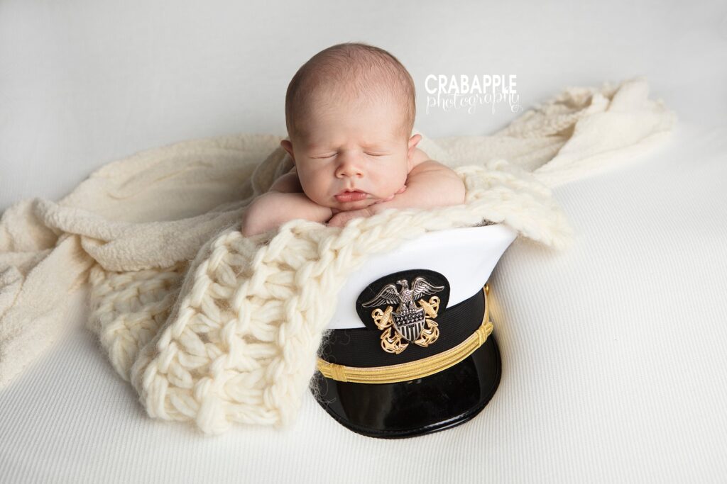 navy newborn photos