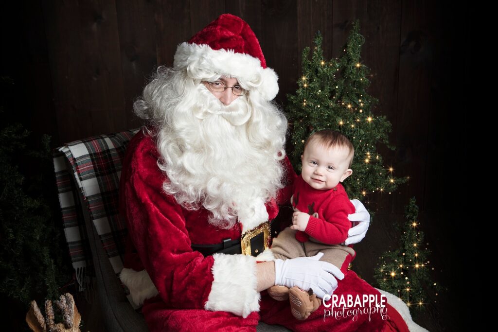 baby portraits with santa