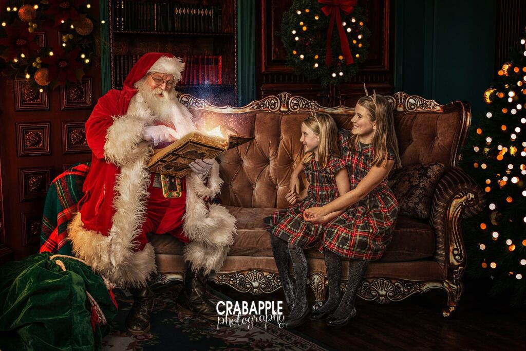 Santa Claus digital composite background by Tara Mapes