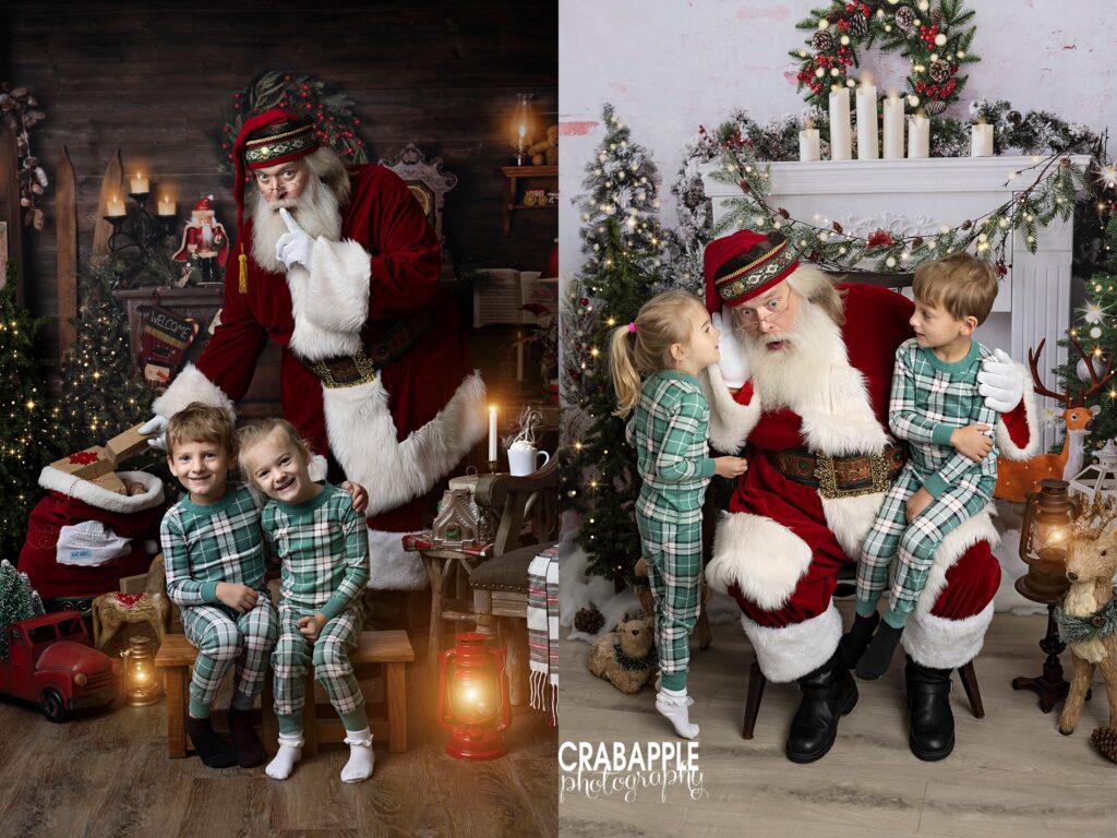 matching pajamas for santa claus photos
