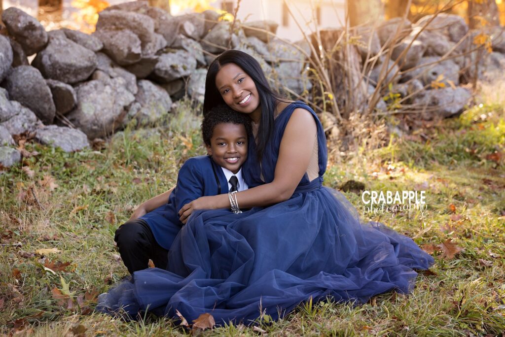 mother and son portraits 