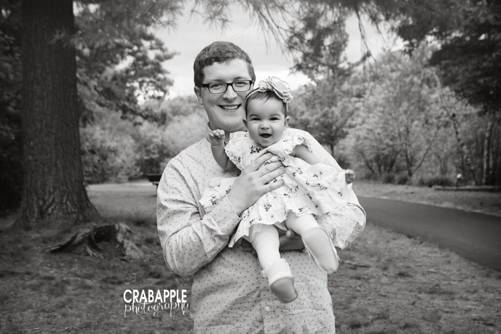 father and daughter baby family photos