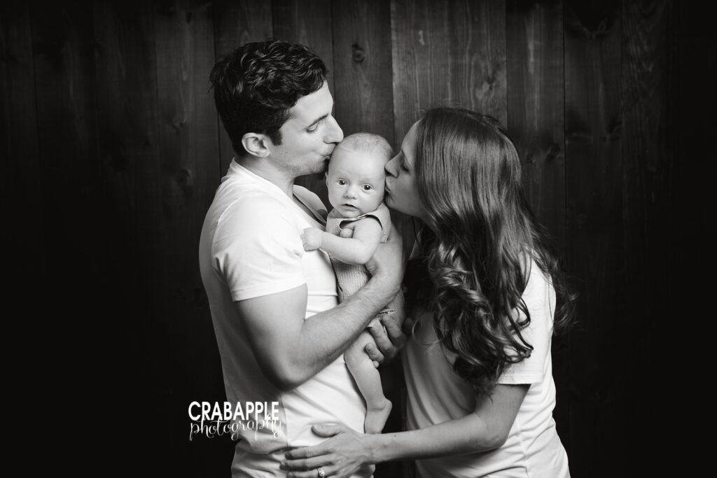 family portraits with 3 month old baby