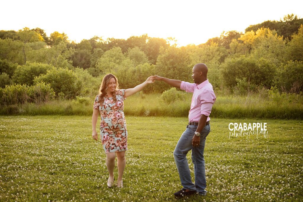 fun outdoor maternity session