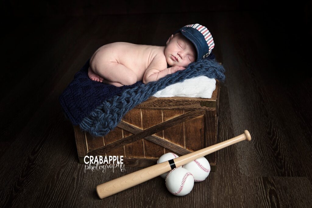 baseball newborn photos