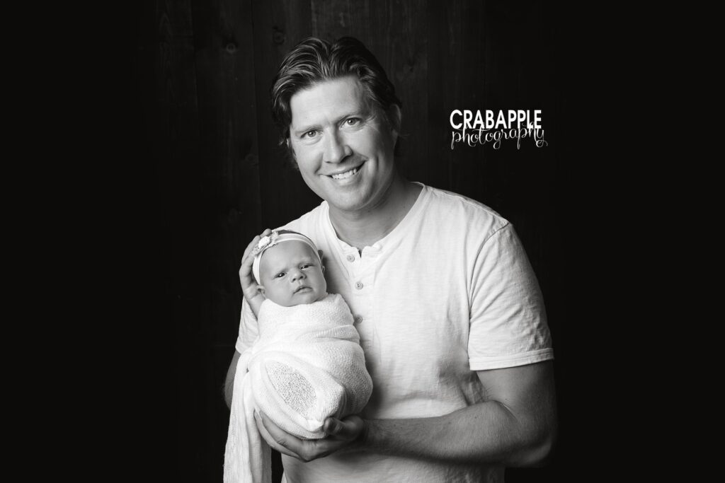 father and daughter baby photography