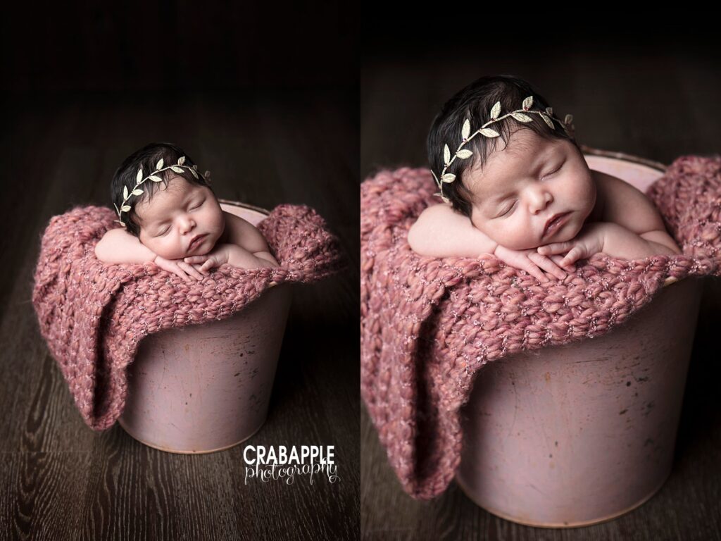 newborn photos in props