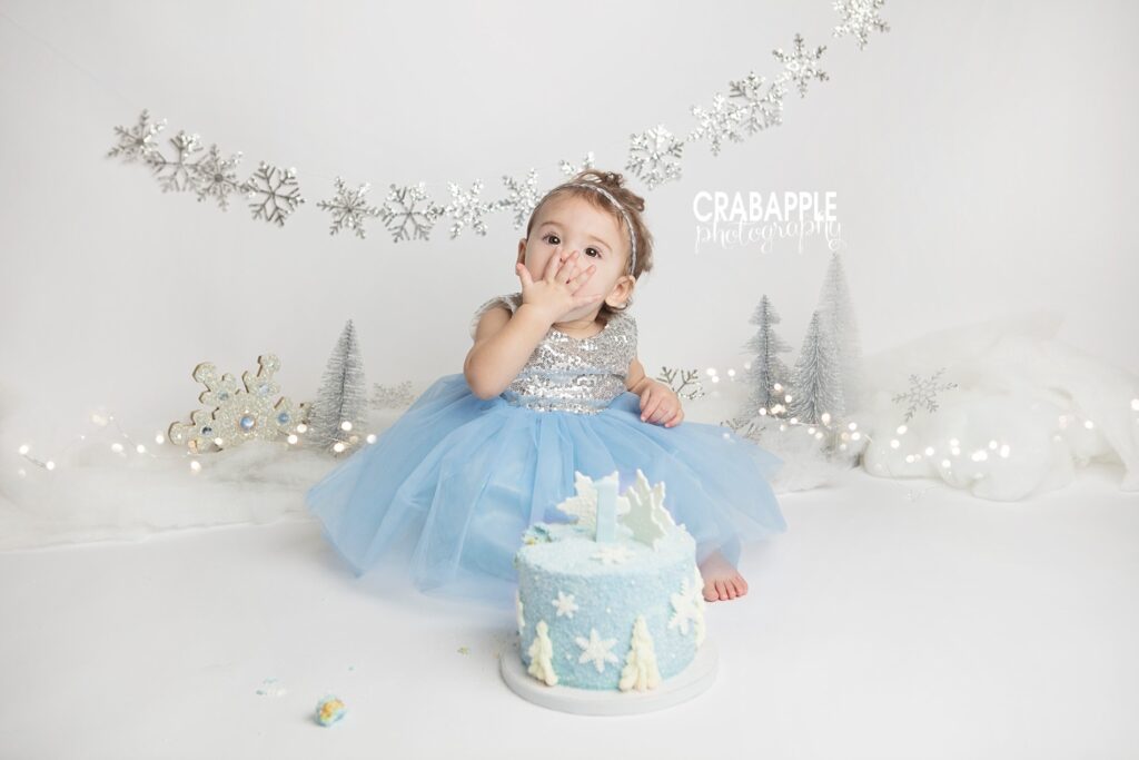winter cake smash pictures