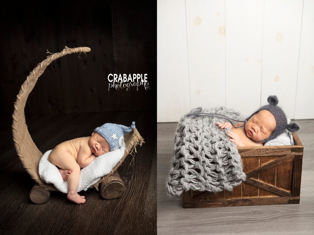 newborn photos with props