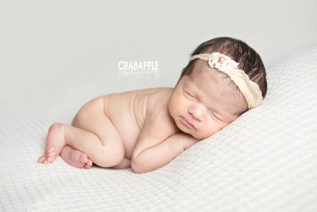 neutral styling for baby portraits