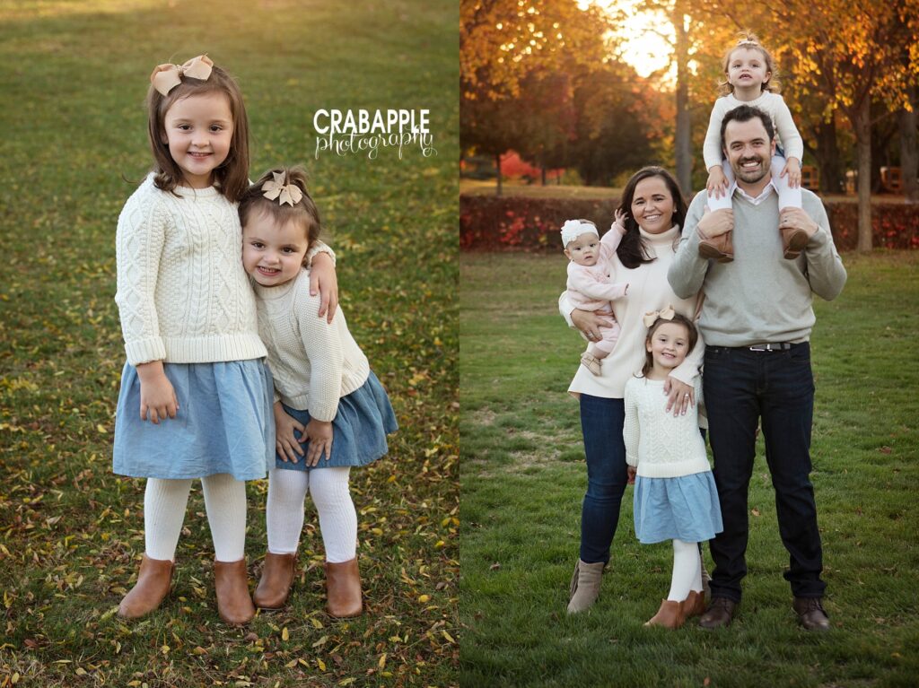 outdoor family and child portrait ideas