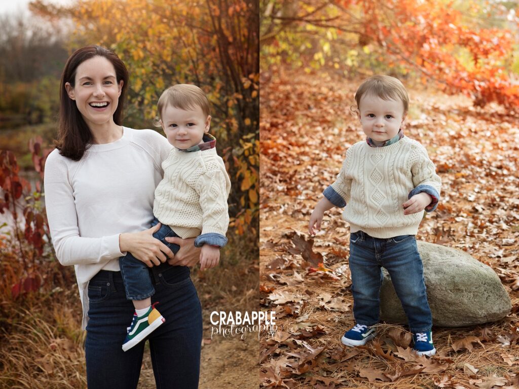 outdoor fall family photography