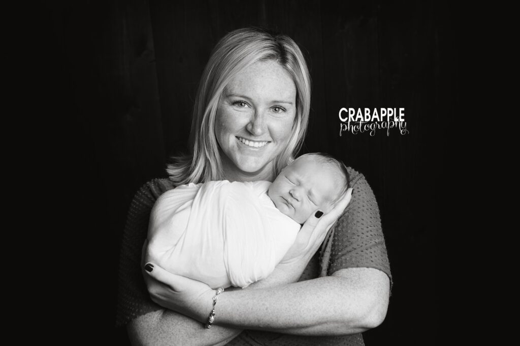 mother and baby newborn photos
