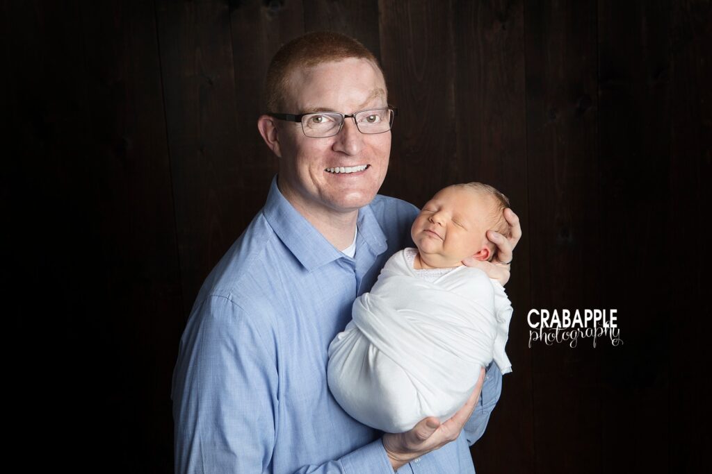father and son newborn pictures