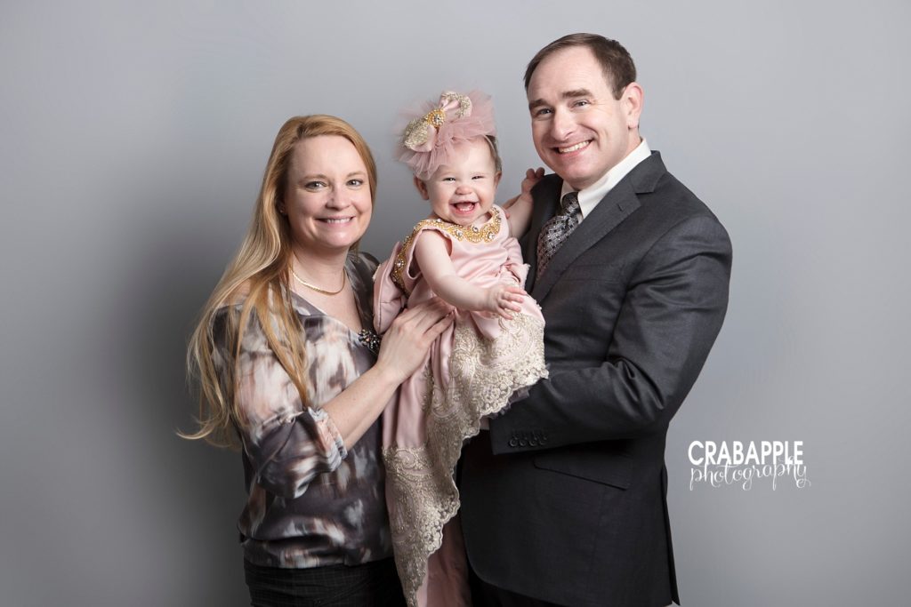 formal family photos with baby