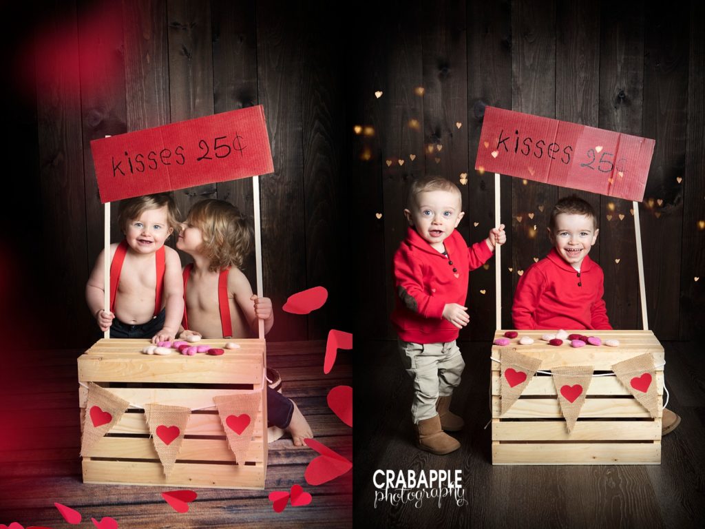 valentine's day kissing booth photos